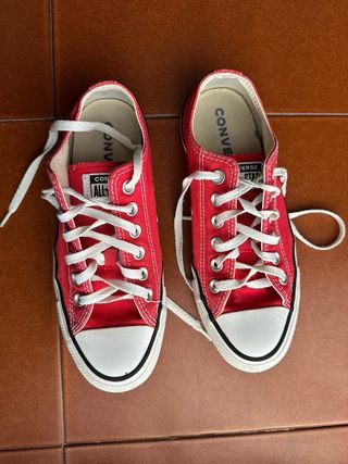 Zapatillas Converse All Star Rojas talle 37.5