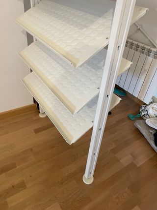 Zapatero Ikea Blanco Metálico