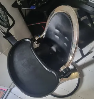 Silla de comer para bebé Bloom color oro