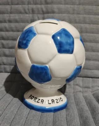 Salvadanaio S.S. Lazio + Biglietto UEFA + Libro