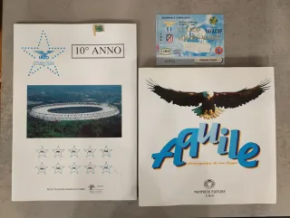 Salvadanaio S.S. Lazio + Biglietto UEFA + Libro