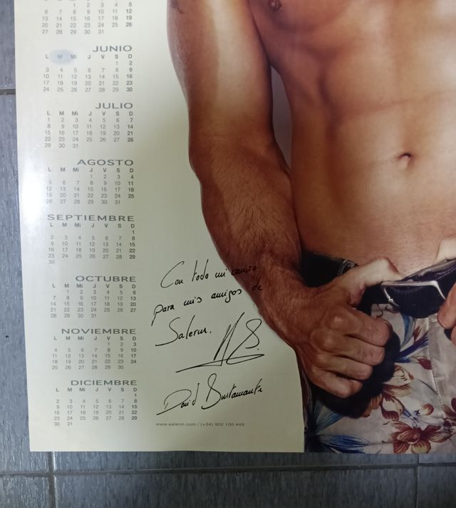 Calendario 2013 David Bustamante Firmado