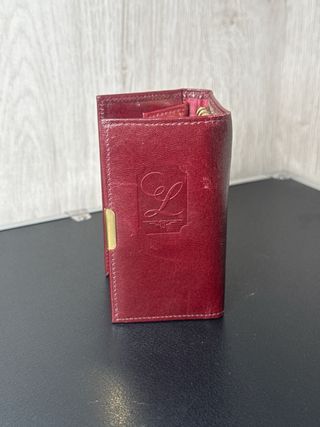 Cartera y Llavero Longines Piel Roja