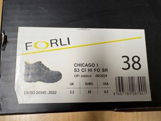 Zapatos de Seguridad FORLI Negros y Amarillos