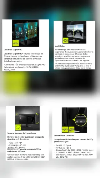 Monitor gaming MSI MAG 322UPF 32" 4K UHD