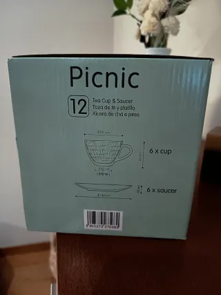 Conjunto 12 Chávenas de Chá Kimglass