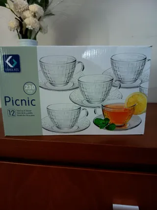 Conjunto 12 Chávenas de Chá Kimglass