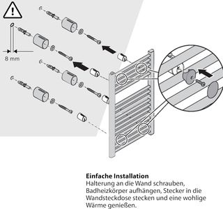 Radiador de baño eléctrico Bosch Thermotechnik