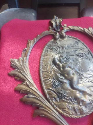 Relieve de bronce antiguo 51×42