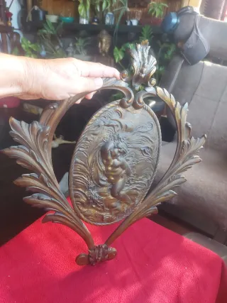 Relieve de bronce antiguo 51×42