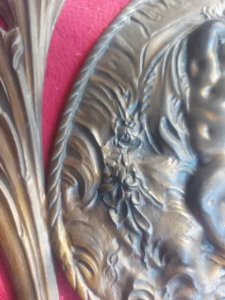 Relieve de bronce antiguo 51×42