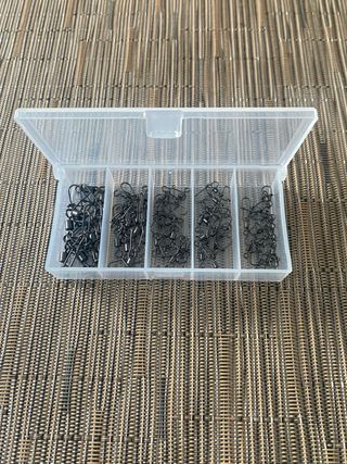 50 Conectores Giratorios para Pesca