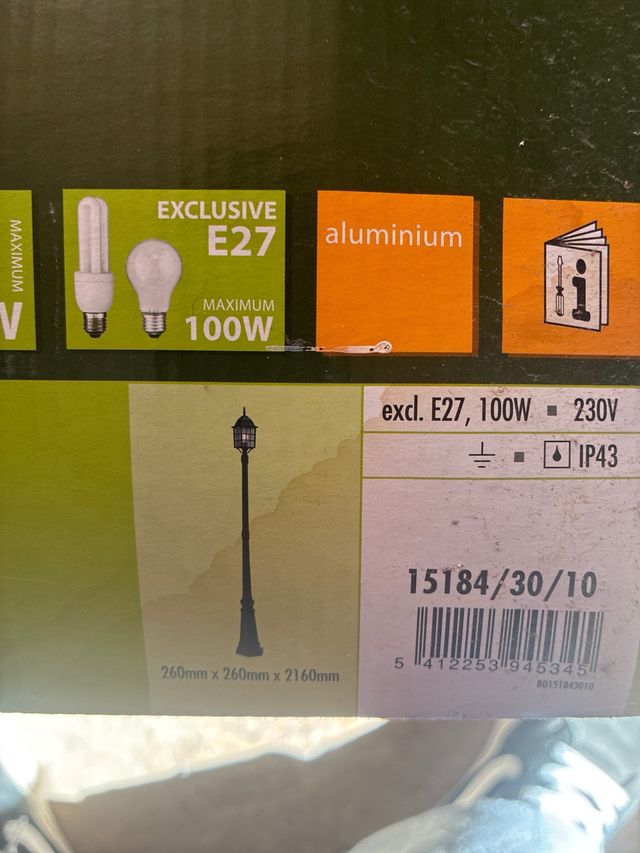 Lote de 10 farolas y farolillos nuevos