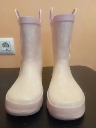 Botas de agua unicornio, color rosa.