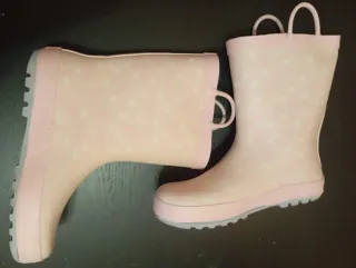 Botas de agua unicornio, color rosa.