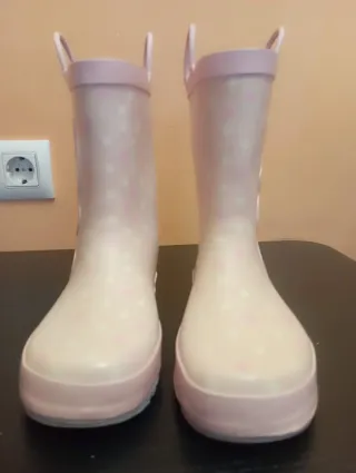Botas de agua unicornio, color rosa.