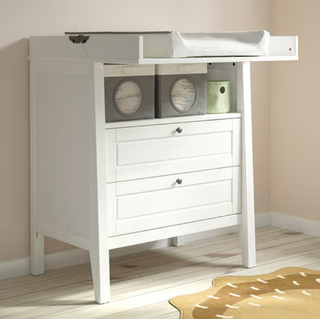 Cómoda cambiador SUNDVIK blanco. Regalo accesorios