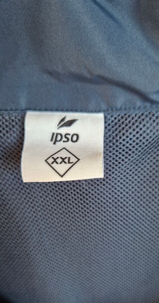 Chaqueta deportiva cortaviento Ipso azul