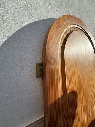 Puerta Madera Maciza Arqueada