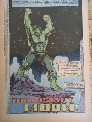 MARVEL COMICS.INCREDIBLE  HULK 1987 USA