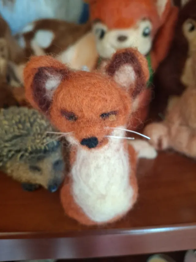 Peluche zorro artesanal fieltro