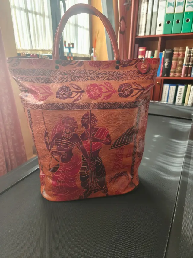 Bolsa de couro 40x40x15