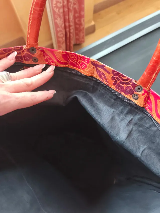 Bolsa de couro 40x40x15