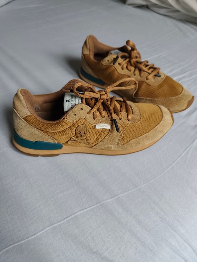 Zapatillas Scalpers Hombre Beige/Marrón