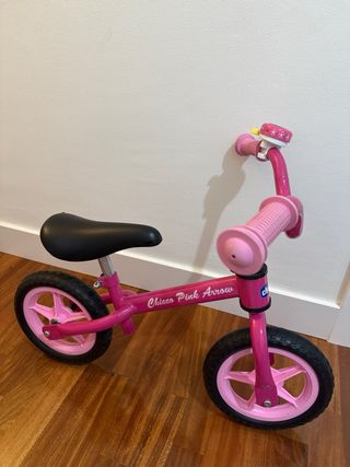 Bicicleta de equilibrio rosa Chicco