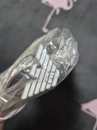 Neceser Emporio Armani beige y blanco nuevo