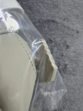 Neceser Emporio Armani beige y blanco nuevo