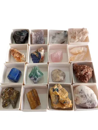 Collezione 16 Minerali Naturali