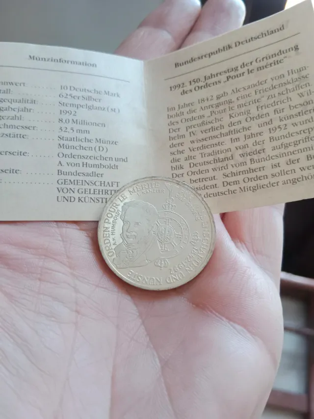 Moneda Conmemorativa Alemania 10 DM 1992