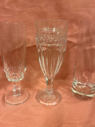 Conjunto 6 copas y vasos cristal