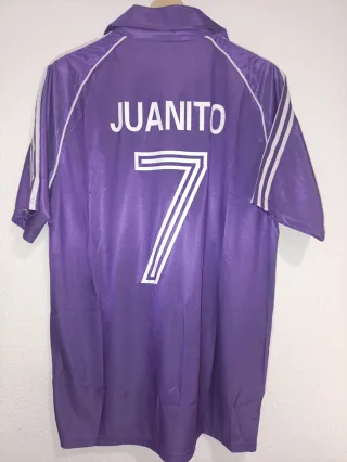 Camiseta Juanito 7 RM futbol retro vintage leyenda