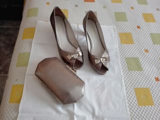 Zapatos Doriani Talla 40 Bronce Joyas