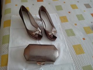 Zapatos Doriani Talla 40 Bronce Joyas