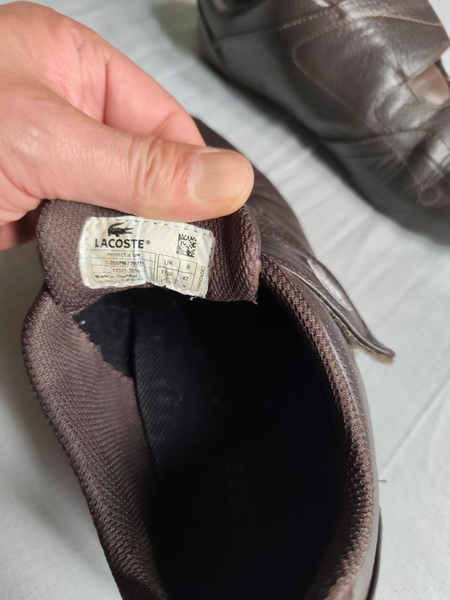 Zapatillas Lacoste Marrones Hombre