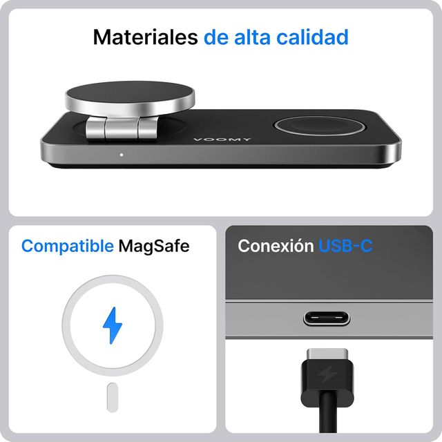 Base Carga Inalámbrica 3 en 1 iPhone
