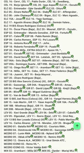 Cromos Liga Este 25/26