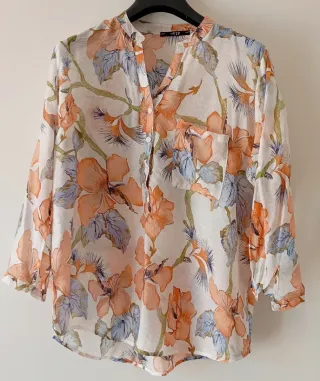 Camicetta donna fantasia floreale L
