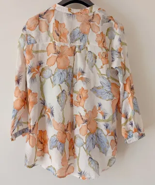 Camicetta donna fantasia floreale L
