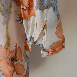 Camicetta donna fantasia floreale L