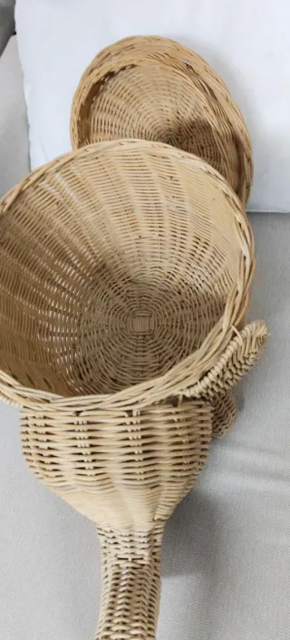 Cesto de mimbre elefante