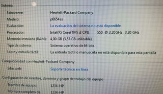 Ordenador de sobremesa HP