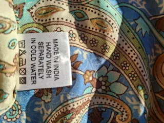 Vestido largo seda y viscosa