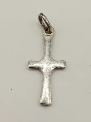 Collana uomo crocifisso croce argento 925 vintage