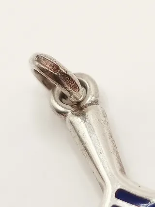 Collana uomo crocifisso croce argento 925 vintage