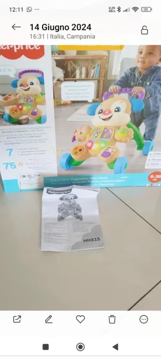 Cagnolino Primi Passi Fisher Price