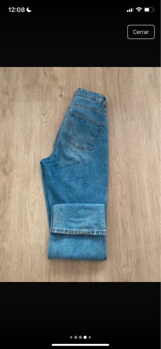 Pantalón vaquero recto azul - Straight